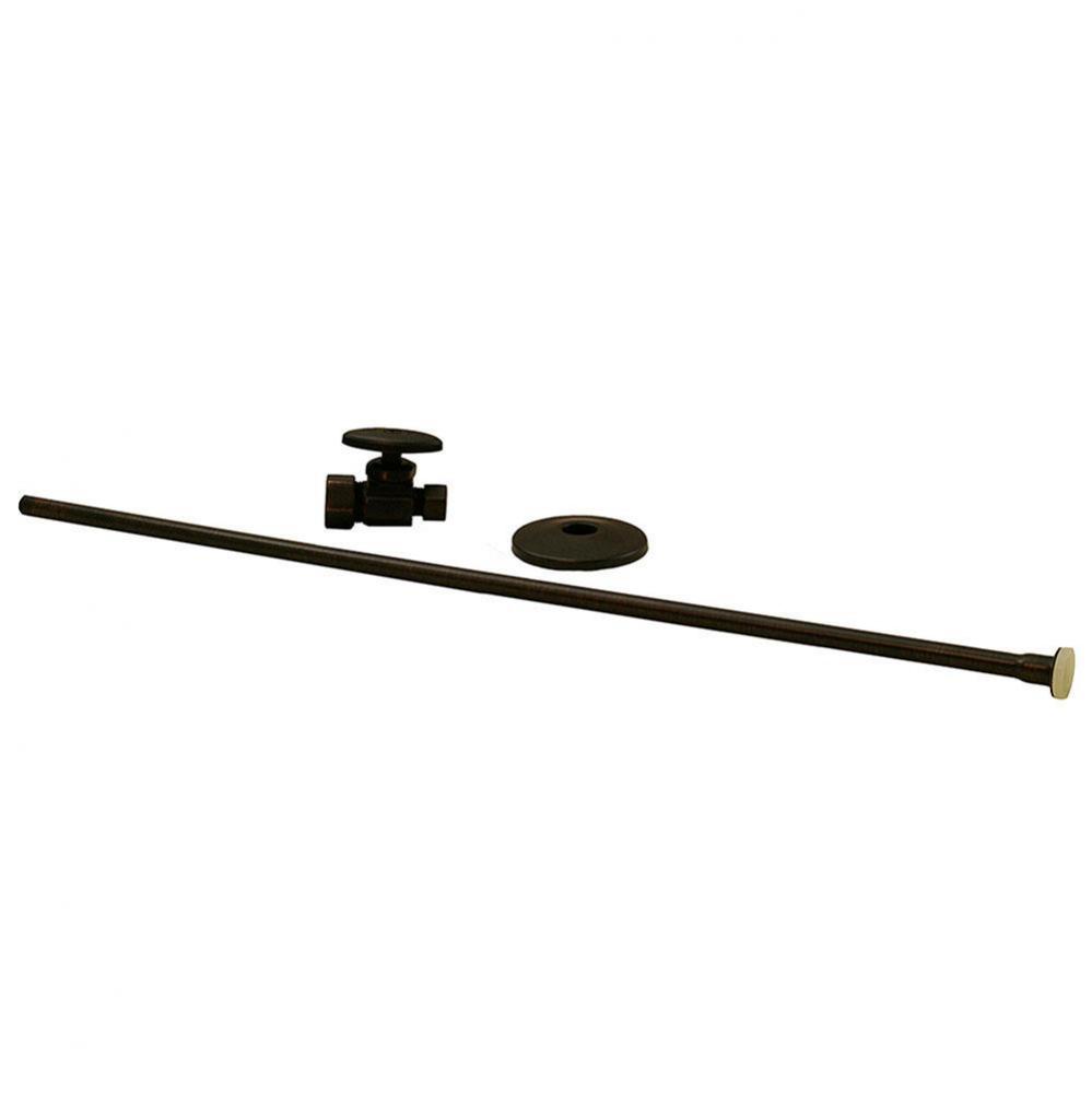 Oil Rubbed Bronze 3/8'' x 20'' Closet Supply and 3/8'' x 5/8'&a