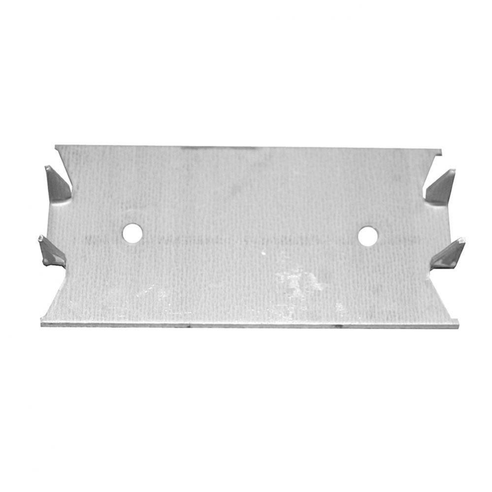 1-1/2'' x 3'' Self-Nailing Stud Guard with 2 Holes Centered, 18 Gauge, Carton