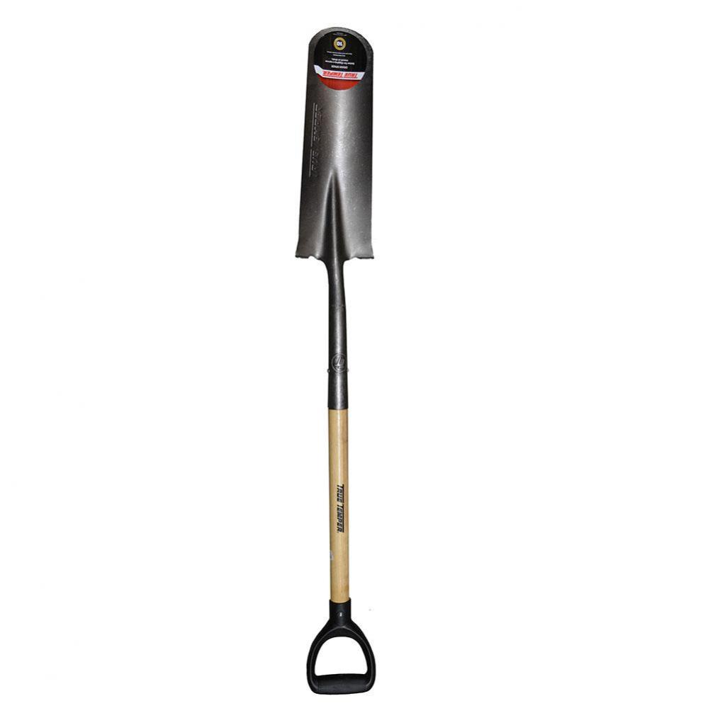 Premium Grade Wood Handle Shovel, D-Handle, 16'' Drain Spade, AMES No.15-738