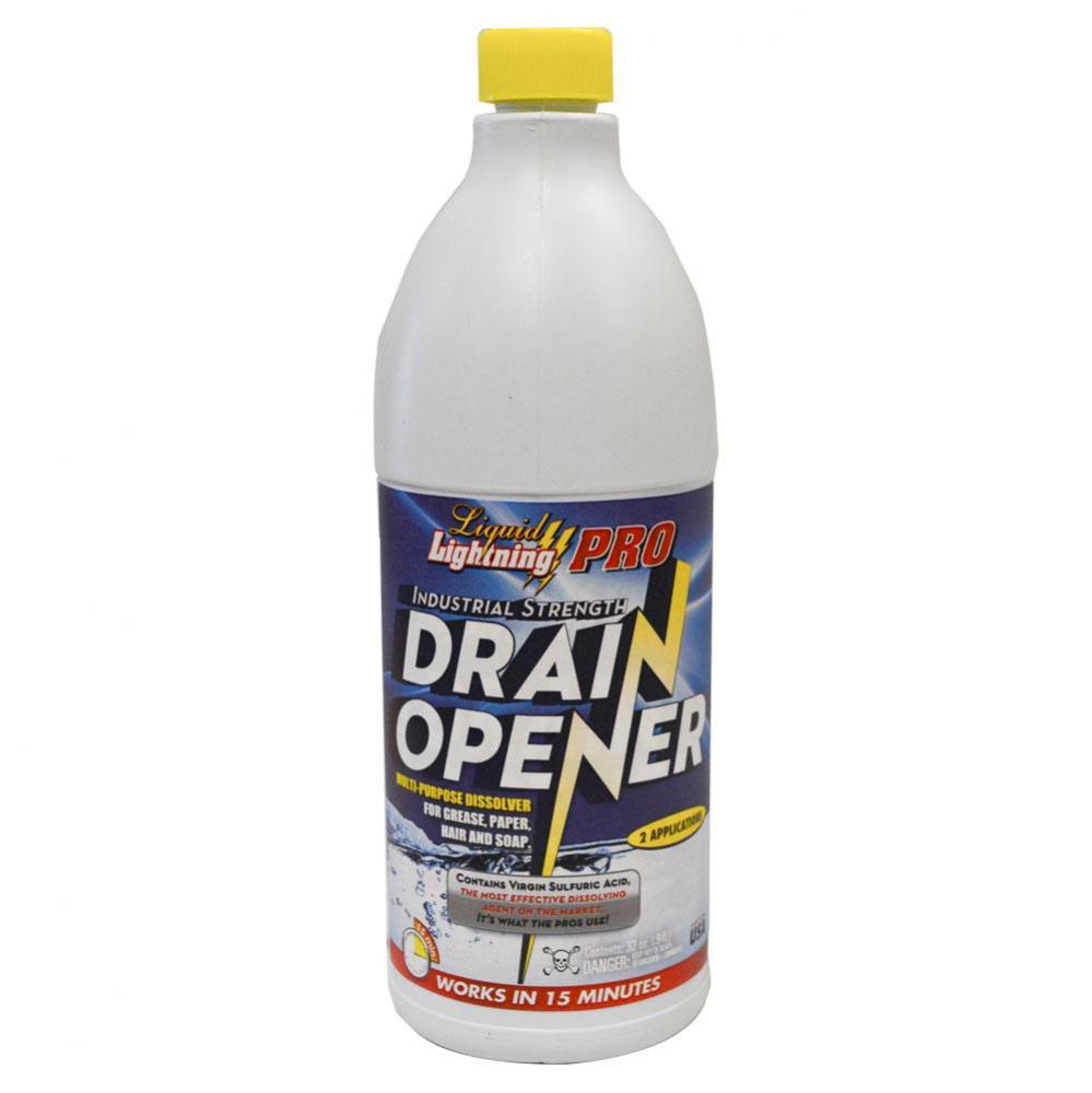 1 Quart, Liquid Lightning Pro Drain Opener, Carton of 12