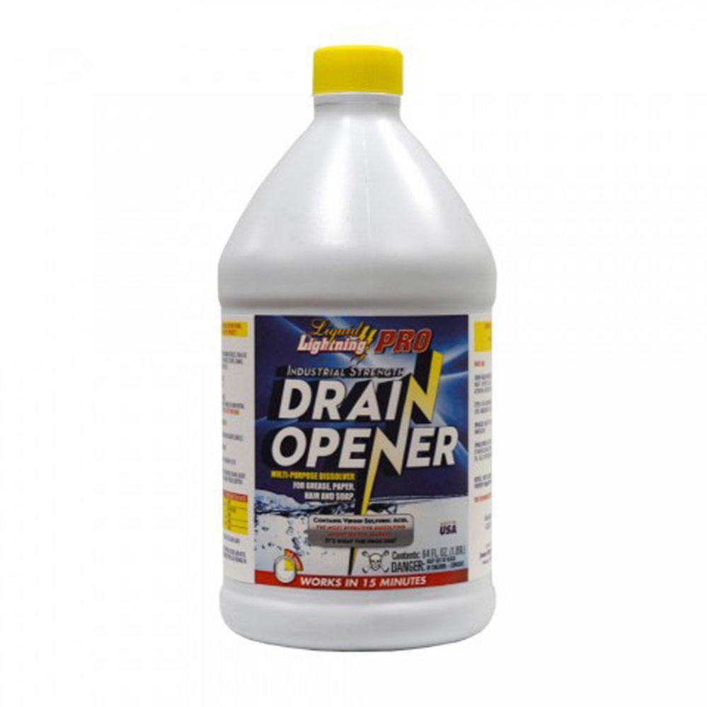 1/2 Gallon, Liquid Lightning Pro Drain Opener, Carton of 6