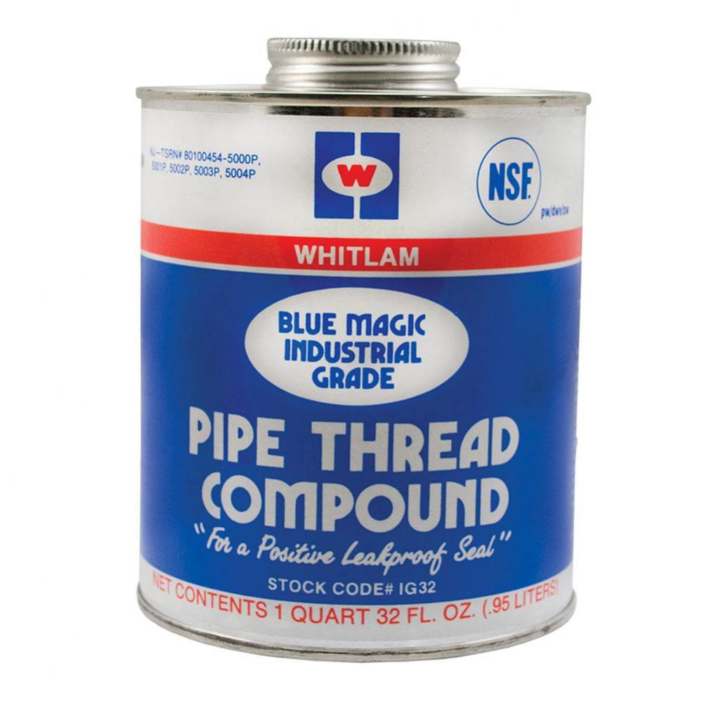 1 Quart, Whitlam ''Blue Magic'' Pipe Joint Compound, Carton of 12