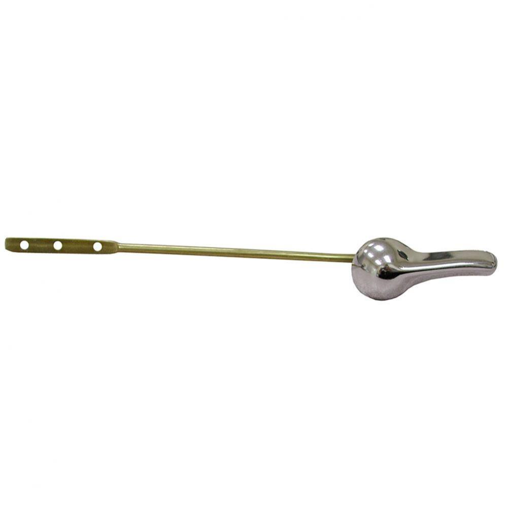 Chrome Plated Fit-All Tank Trip Lever 8'' Brass Arm with Metal Spud and Nut