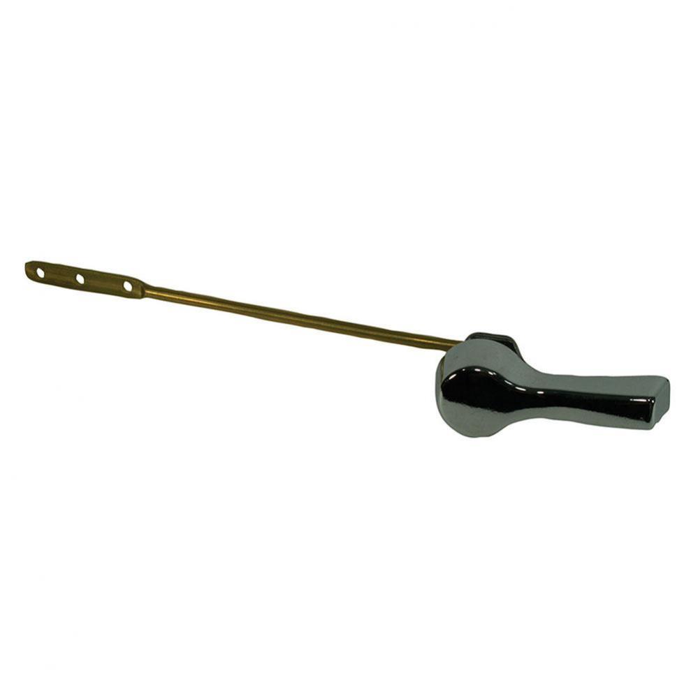 Chrome Plated Fit-All Heavy Duty Tank Trip Lever 8'' Brass Arm with Metal Spud and Nut