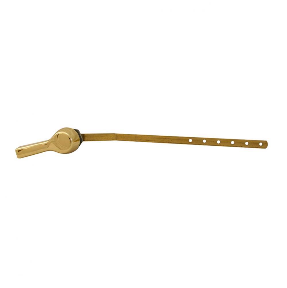 Polished Brass Offset Decorative Tank Trip Lever for American Standard® Brass Arm with Metal