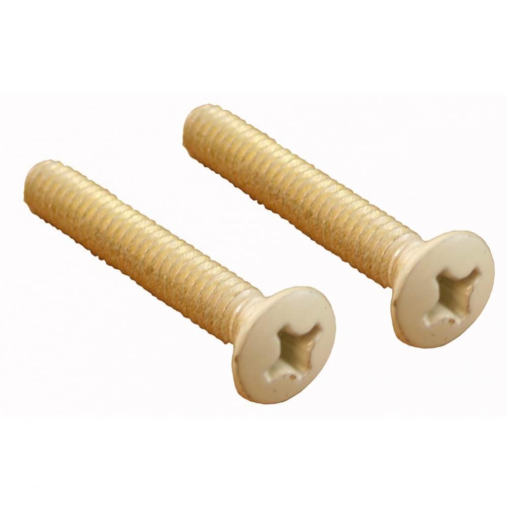 Almond Waste and Overflow Faceplate Screws