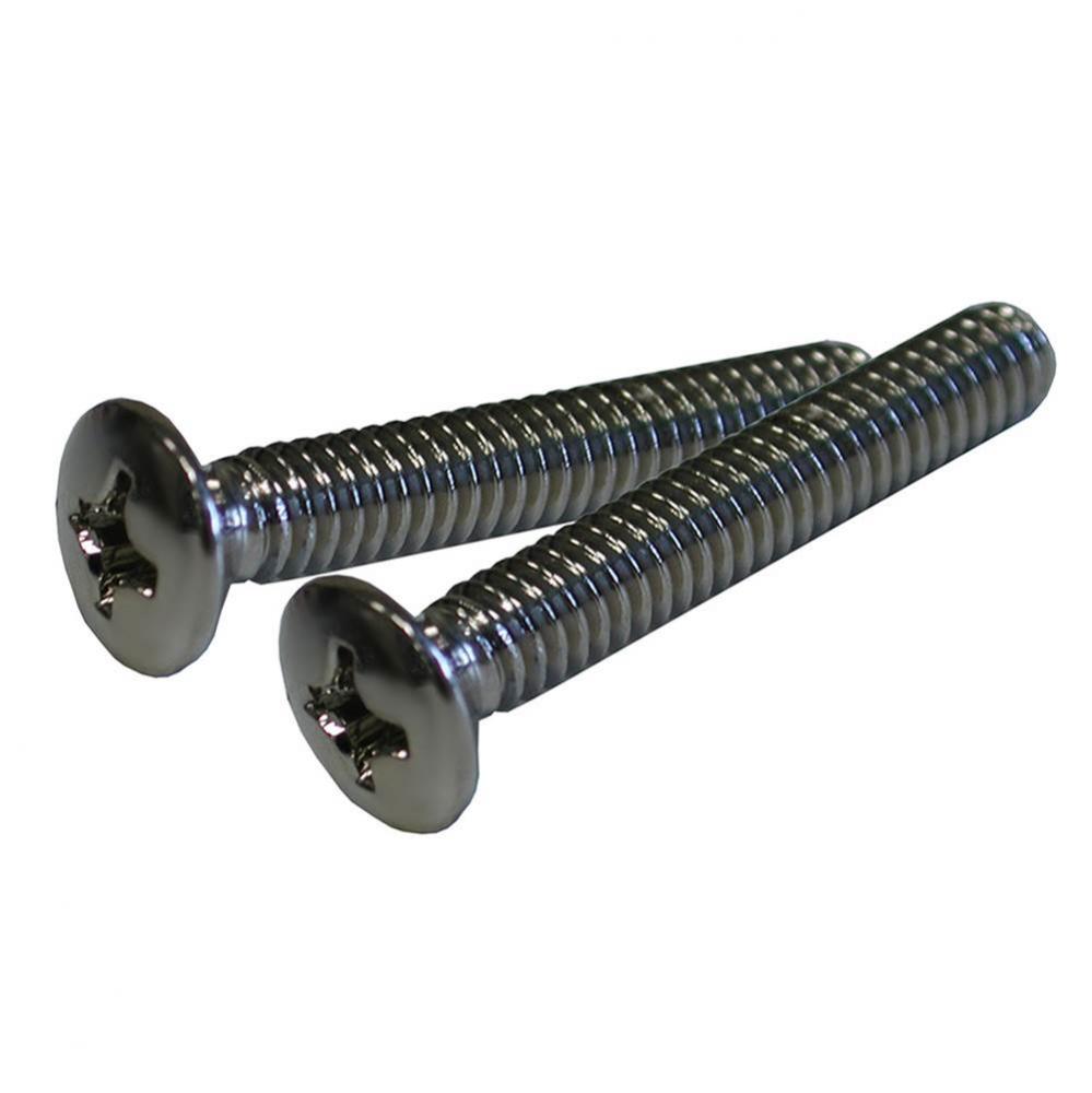 Polished Nickel Waste and Overflow Faceplate Screws