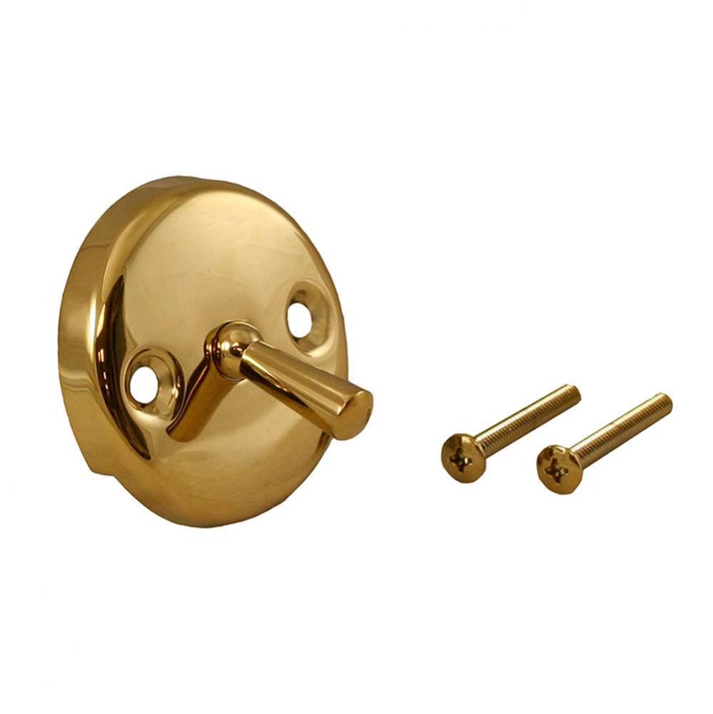 Polished Brass Tub Trip Lever with Spring