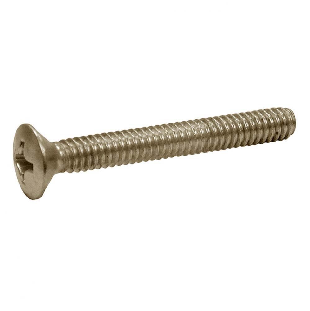 Polished Brass 1/4'' x 2'' Faceplate Screws