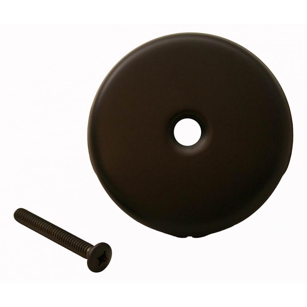 Oil Rubbed Bronze One-Hole Waste and Overflow Faceplate with Screw