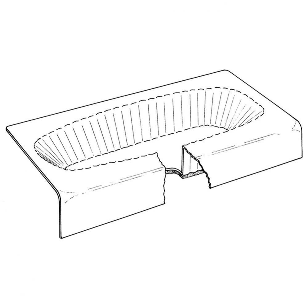 14'' x 60'' x 30'' Bathtub Protector for Steel Tubs, Carton of 35