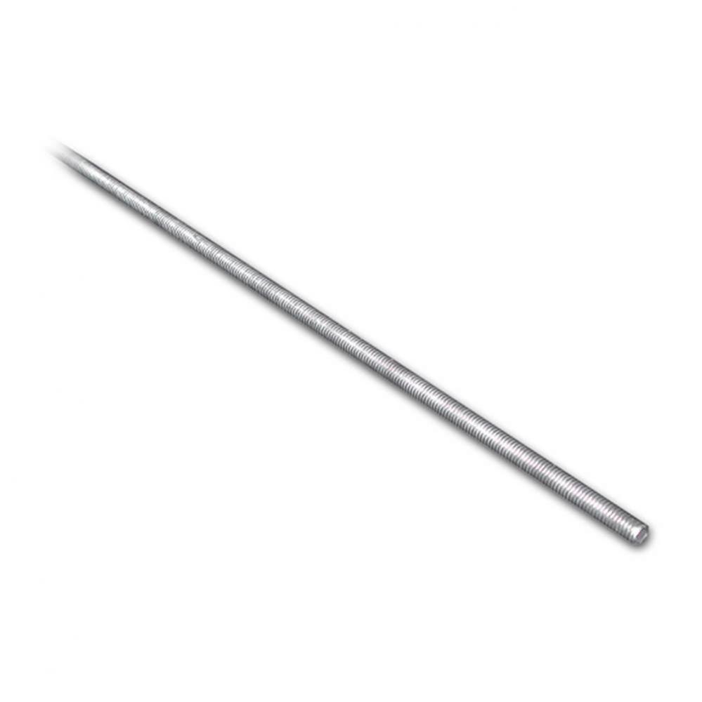 1/2'' x 10'' Black Threaded Steel Rod, Plain Finish, Carton of 12