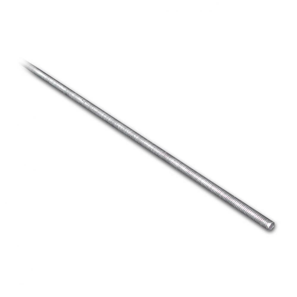 3/8'' x 10'' Black Threaded Steel Rod, Plain Finish, Carton of 25