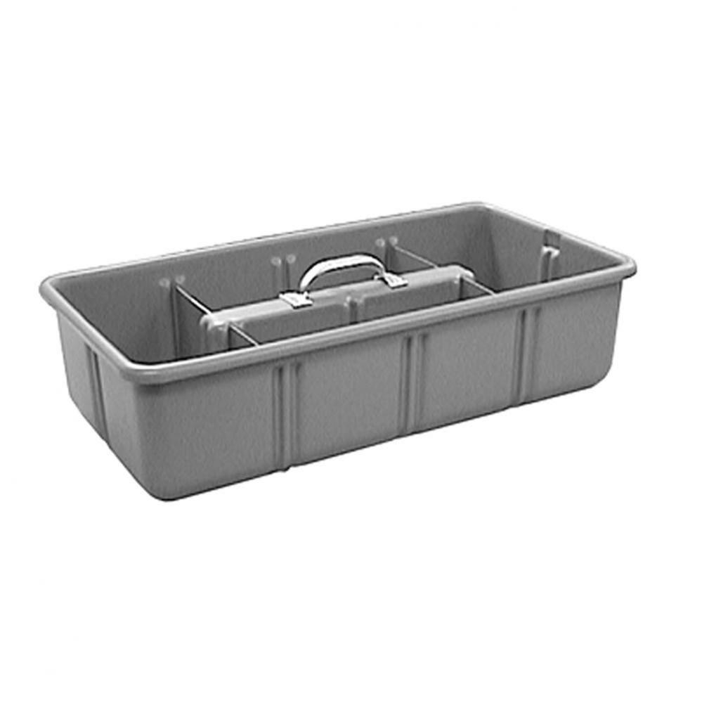 Tool Tote Tray, 12'' x 24'' x 6'' with 4 Dividers