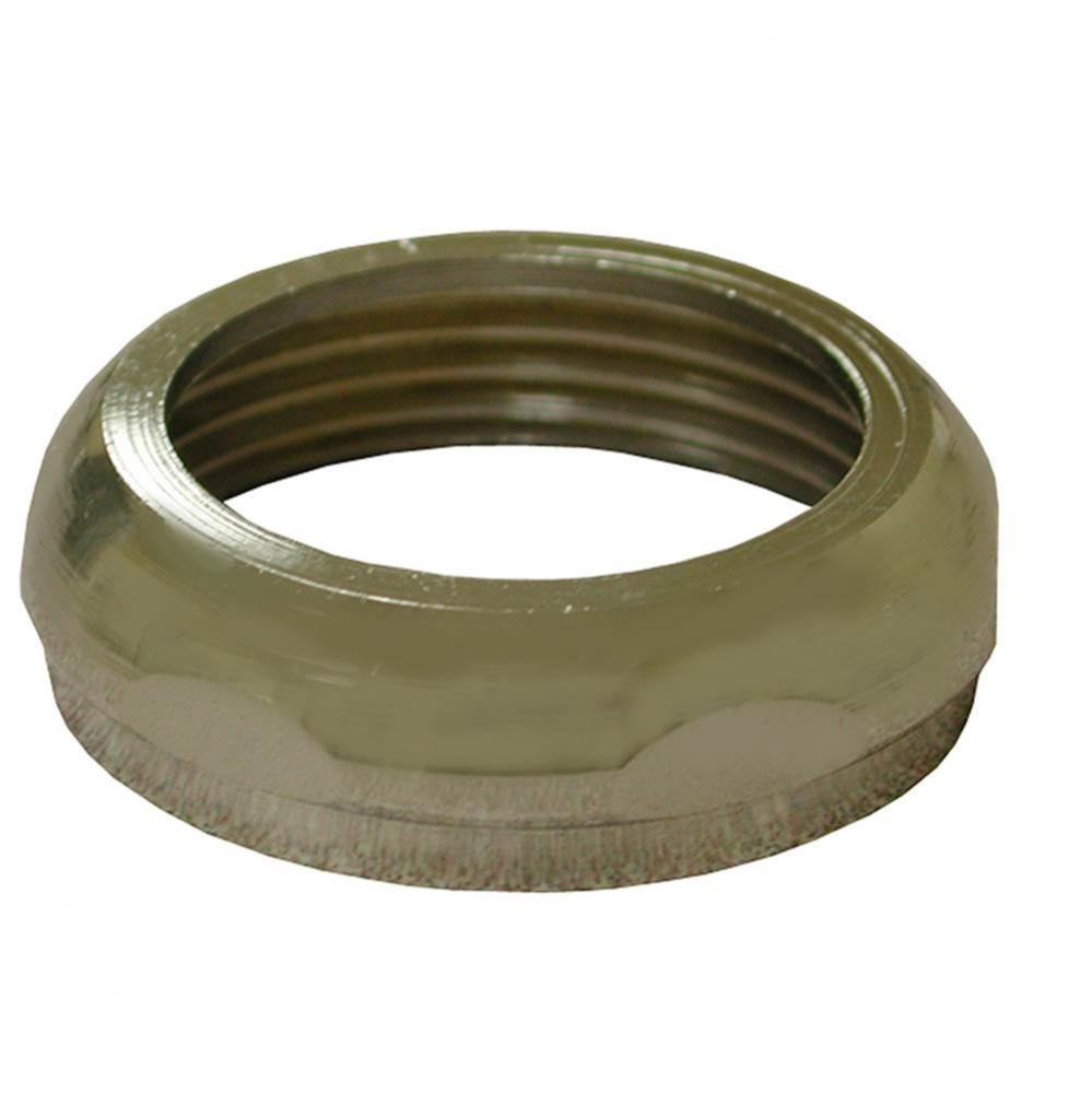 1-1/2'' x 1-1/2'' Chrome Plated Brass Slip Joint Nut and Washer, 25 pcs.