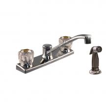 Jones Stephens 1550450 - TWO ACRYLIC HANDLE KITCHEN FAUCET CP