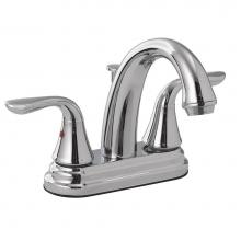 Jones Stephens 1559030 - Chrome Plated Two Handle High Spout Bathroom Faucet with Pop-Up