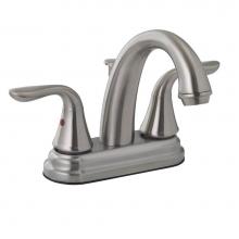 Jones Stephens 1559031 - Brushed Nickel Two Handle High Spout Bathroom Faucet with Pop-Up