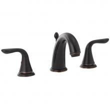 Jones Stephens 1559052 - Oil Rubbed Bronze Two Handle Wide Spread Bathroom Faucet with Pop-Up
