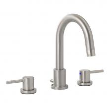 Jones Stephens 1559251 - Brushed Nickel Two Handle Wide Spread Bathroom Faucet with Pop-Up