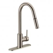 Jones Stephens 1559263 - Stainless Steel Hi-Arc Pull-Down Kitchen Faucet