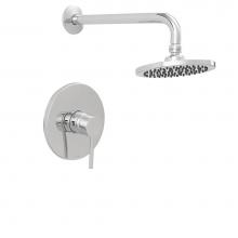 Jones Stephens 1559290 - Chrome Plated Shower Faucet with Rain Shower Head, Trim Only