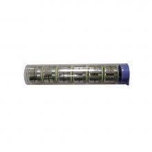 Jones Stephens A01020 - Dual Thread Slotted Full Flow Aerator, Tube of 6 for Counter Display