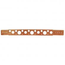 Jones Stephens B00006 - 1-2'' - 1'' x 20'' Extruded Hole Copper Plated Bracket, Box of 50