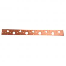 Jones Stephens B00025 - 1/2'' - 3/4''x 20'' Flat Copper Plated Bracket, Box of 50