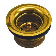 Jones Stephens B02100 - Polished Brass Junior Duo Basket Strainer