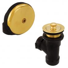 Jones Stephens B07006 - Schedule 40 ABS One-Hole Polished Brass Lift and Turn Direct T-Waste, Half Kit - No Pipe or Elbow