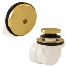 Jones Stephens B07016 - Schedule 40 PVC One-Hole Polished Brass Toe Touch, Standard Half Kit - No Pipe, Tee or Elbow Inclu