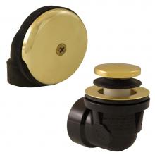 Jones Stephens B07017 - Schedule 40 ABS One-Hole Polished Brass Toe Touch, Standard Half Kit - No Pipe, Tee or Elbow Inclu