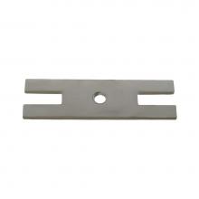 Jones Stephens B07203 - One-Hole Overflow Faceplate with Aluminum Bar