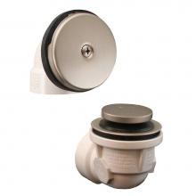 Jones Stephens B0754BN - Brushed Nickel Standard One-Hole Schedule 40 Toe Touch Half Kit