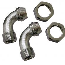 Jones Stephens B49010 - Chrome Plated Bathcock Coupling Elbows, 1 Pair