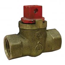 Jones Stephens B66075 - 3/4'' FIP Brass Gas Ball Valve, Square Head