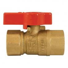 Jones Stephens B67100 - 1/2'' FIP x 1/2'' FIP Brass Gas Ball Valve