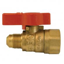 Jones Stephens B67102 - 3/8'' FLARE x 1/2'' FIP Brass Gas Ball Valve