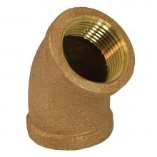 Jones Stephens B74042LF - 1/4'' 45degree Bronze Elbow, Lead Free