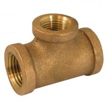 Jones Stephens B74359LF - 3/4X1/2 BRONZE REDUCING TEE (LEAD FREE)