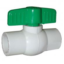 Jones Stephens B90150 - 1-1/2'' PVC Ball Valve, Solvent Ends