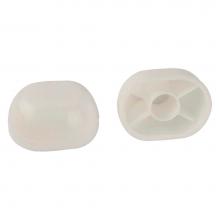 Jones Stephens C02100L - White Oval Closet Bolt Caps