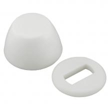 Jones Stephens C02105 - Bulk Pack of White Round Closet Bolt Caps with Washer, 100 pcs. of Each