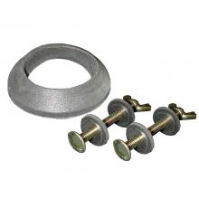 Jones Stephens C03203 - 5/16'' x 3'' Tank to Bowl Bolt Set with Gasket, Brass Bolt and Wing Nut, 25 Pa