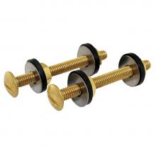 Jones Stephens C03210 - 5/16'' x 3'' Tank to Bowl Bolt Set with Brass Plated Bolt and Hex Nut, 50 Pair