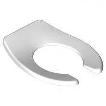 Jones Stephens C100BBSSCAM0 - Commercial Juvenile Toilet Bowl Seat, White , Round Open Front Less Cover C100BBSSCAM00