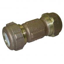 Jones Stephens C14205 - 1/2'' CTS 3/8'' IPS Bronze Compression Coupling, Lead Free