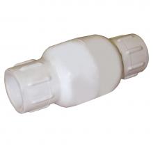 Jones Stephens C30100 - 1'' Inline PVC Check Valve, Solvent Ends