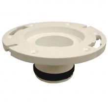 Jones Stephens C4733P - 3'' x 3'' PVC Plastic Two Finger Closet Flange